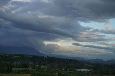 Scenic view of landscape against sky