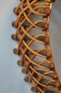 Detail shot of rattan wicker