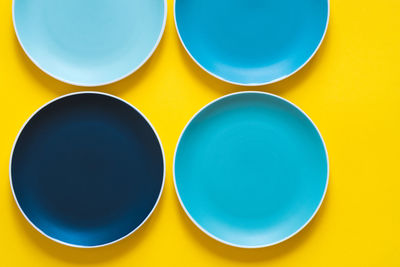 Full frame shot of multi colored blue background
