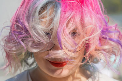 Close-up of young woman