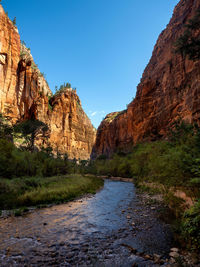 Rock formations at seaside