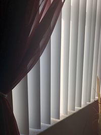 Blinds on window at home