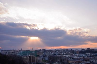 Cityscape at sunset