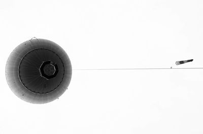 Close-up of object over white background