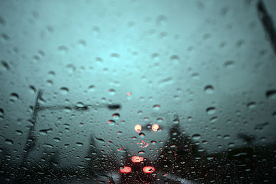 Raindrops on glass window