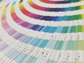 Close-up of multi colored paper