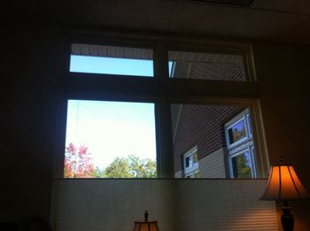 Low angle view of window