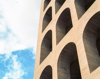 Low angle view of buildings against sky