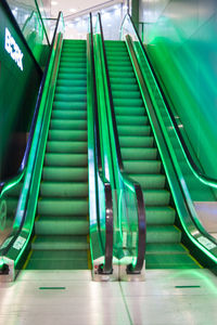 View of escalator