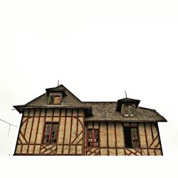 Low angle view of building against clear sky