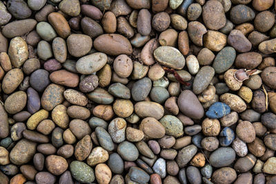 Full frame shot of pebbles