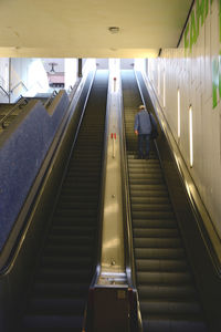 Illuminated escalator