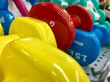 Close-up of multi colored balloons