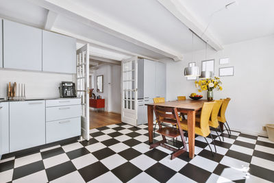 Chairs and table at home