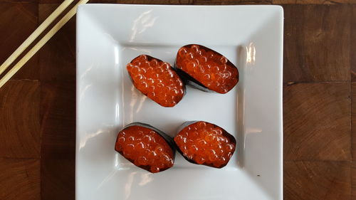 Close-up of dessert in plate