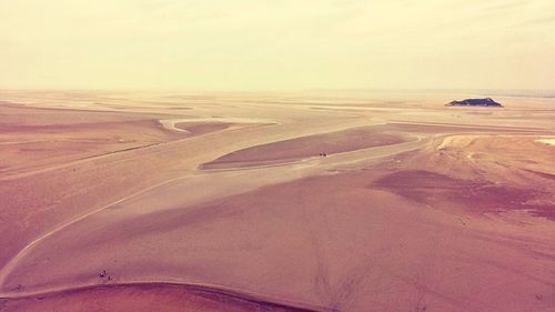 Aerial view of sea against sky