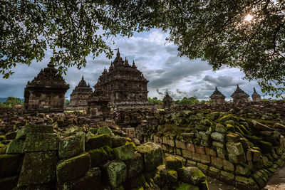 View of temple against sky