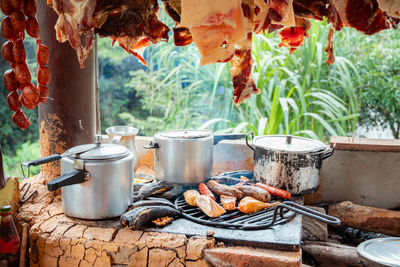 Close-up of food on table