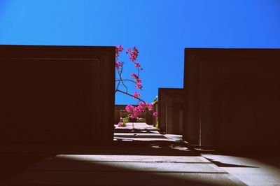 Building against clear blue sky