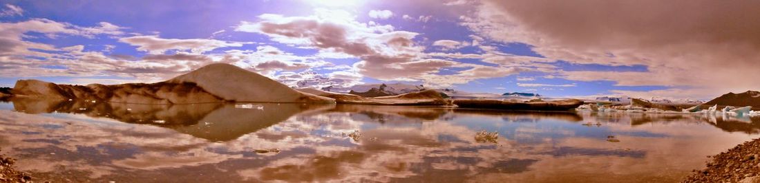 Reflection of clouds in water