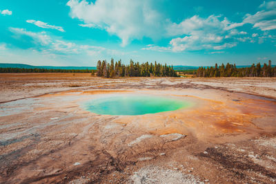 Scenic view of landscape against sky