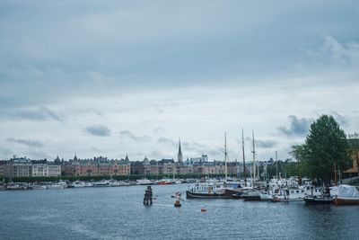 Sailboats in sea