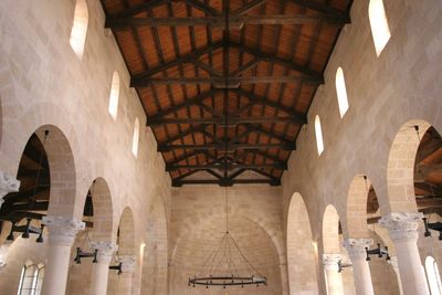 View of ceiling of historical building