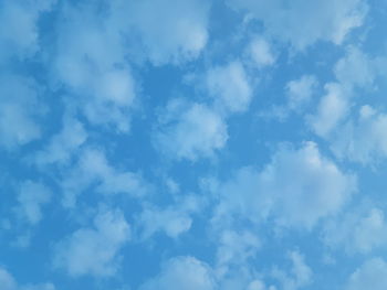 Low angle view of clouds in sky