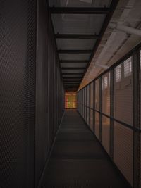 Empty corridor of building