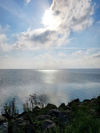Scenic view of sea against sky