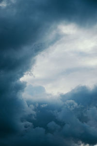 Low angle view of clouds in sky