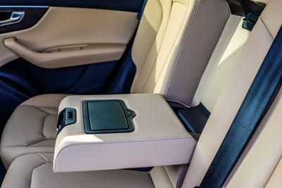 High angle view of bus