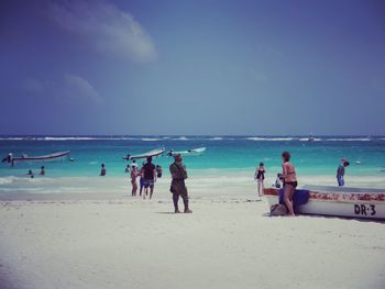 People at beach