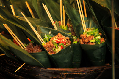 Close-up of potted plant for sale