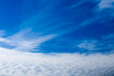 Low angle view of clouds in sky