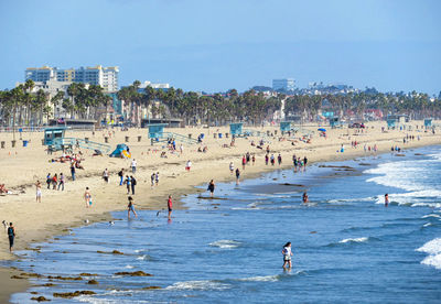 Group of people on beach