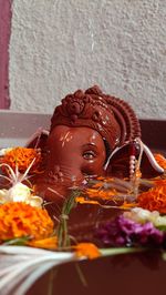 Close-up of buddha statue