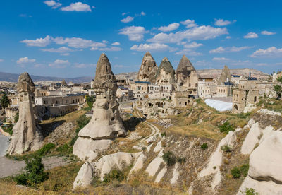 Old ruins of building against sky