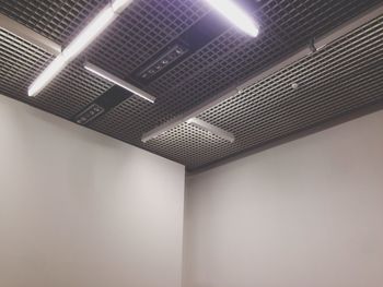 Illuminated lamp in dark room