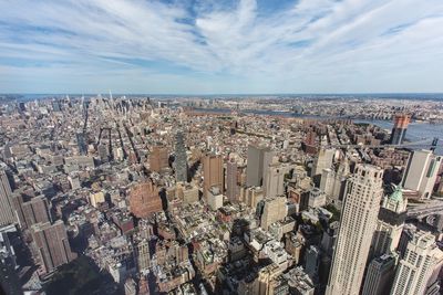 Aerial view of city