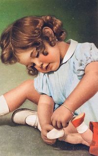 Portrait of a girl sitting outdoors