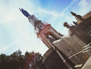 Low angle view of traditional building against sky