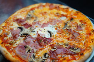 Close-up of pizza