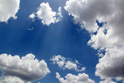 Low angle view of clouds in sky