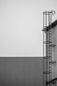 Low angle view of building against clear sky