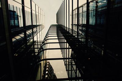 Low angle view of bridge against sky