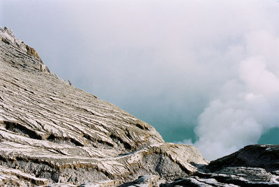 Scenic view of mountain against sky