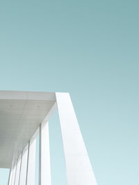 Low angle view of building against clear sky