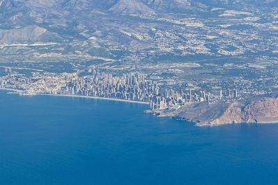 Aerial view of land