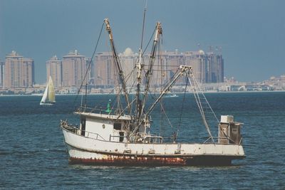 Abandoned rusty ship